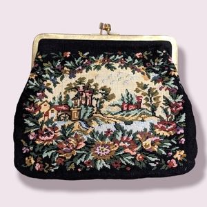 Vintage Tapestry Frame Bag